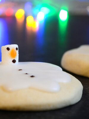 Melted Snowman Biscuits Recipe