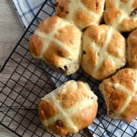 Chocolate Chip Hot Cross Buns