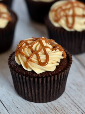 Chocolate Caramel Cupcakes