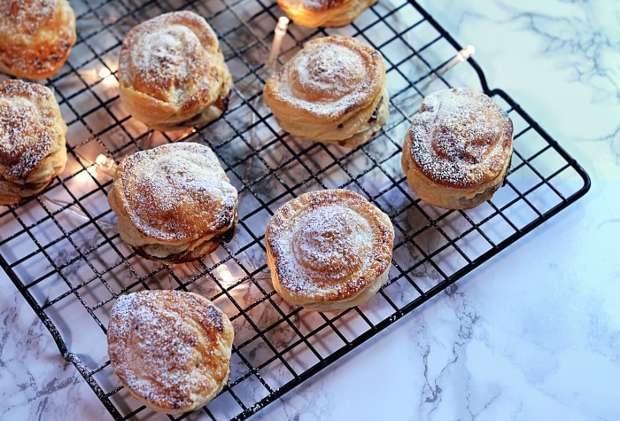 Puff Pastry Mince Pies recipe from Baking with Granny, using ready roll puff pastry.