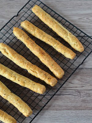Cheese Bread Sticks recipe from Baking with Granny.