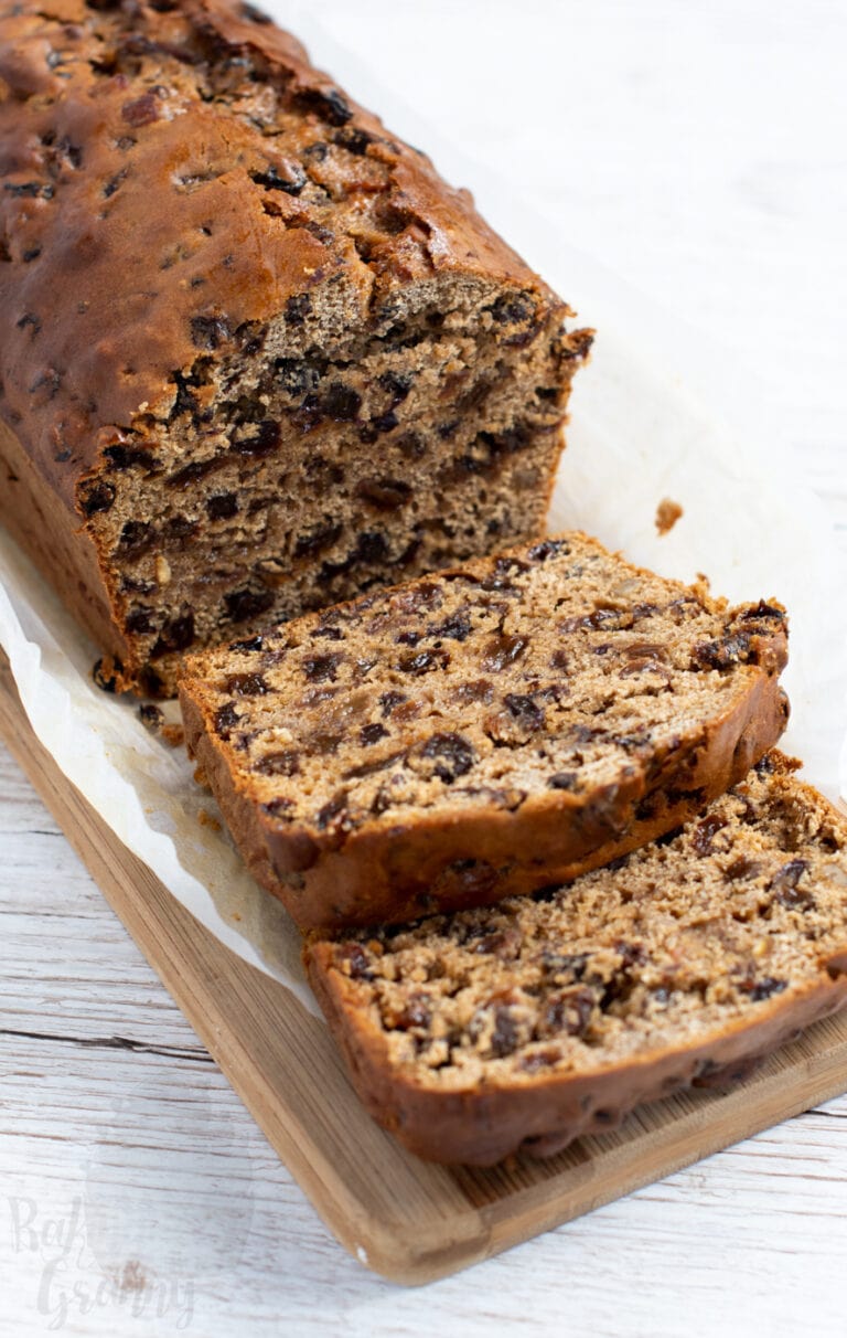 Bara Brith. sliced and ready to enjoy on St David's Day
