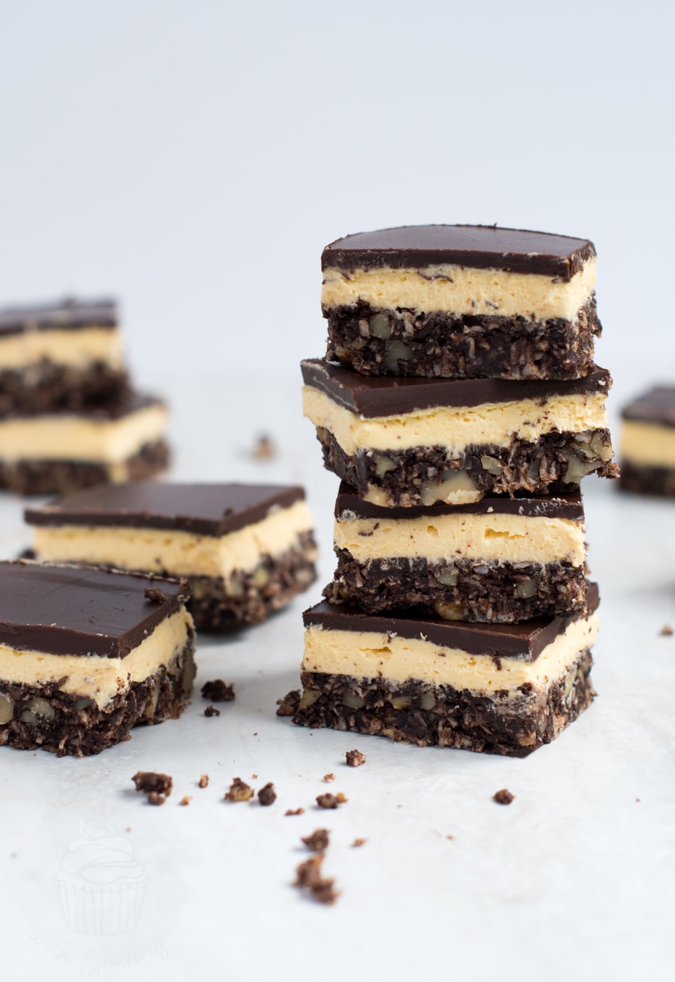 Nanaimo Slice recipe from Baking with Granny. Nanaimo Bars traybake.