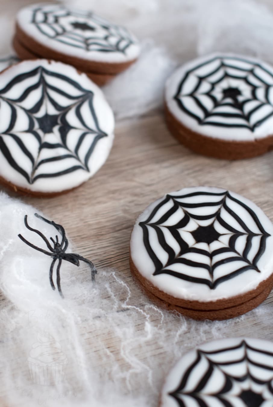 Spider web biscuits recipe from Baking with Granny.