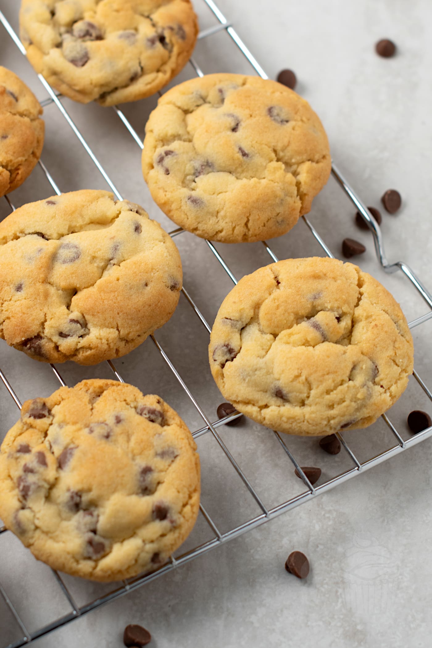 Easy chocolate chip cookies. UK recipe from Baking with Granny. Makes an edible cookie dough.