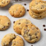 Chocolate Chip cookies from Baking with Granny. Easy cookie recipe, using golden syrup and milk chocolate chips.