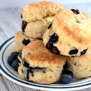 Blueberry Scones recipe from Baking with Granny. Traditional British scones, with a fruity twist.