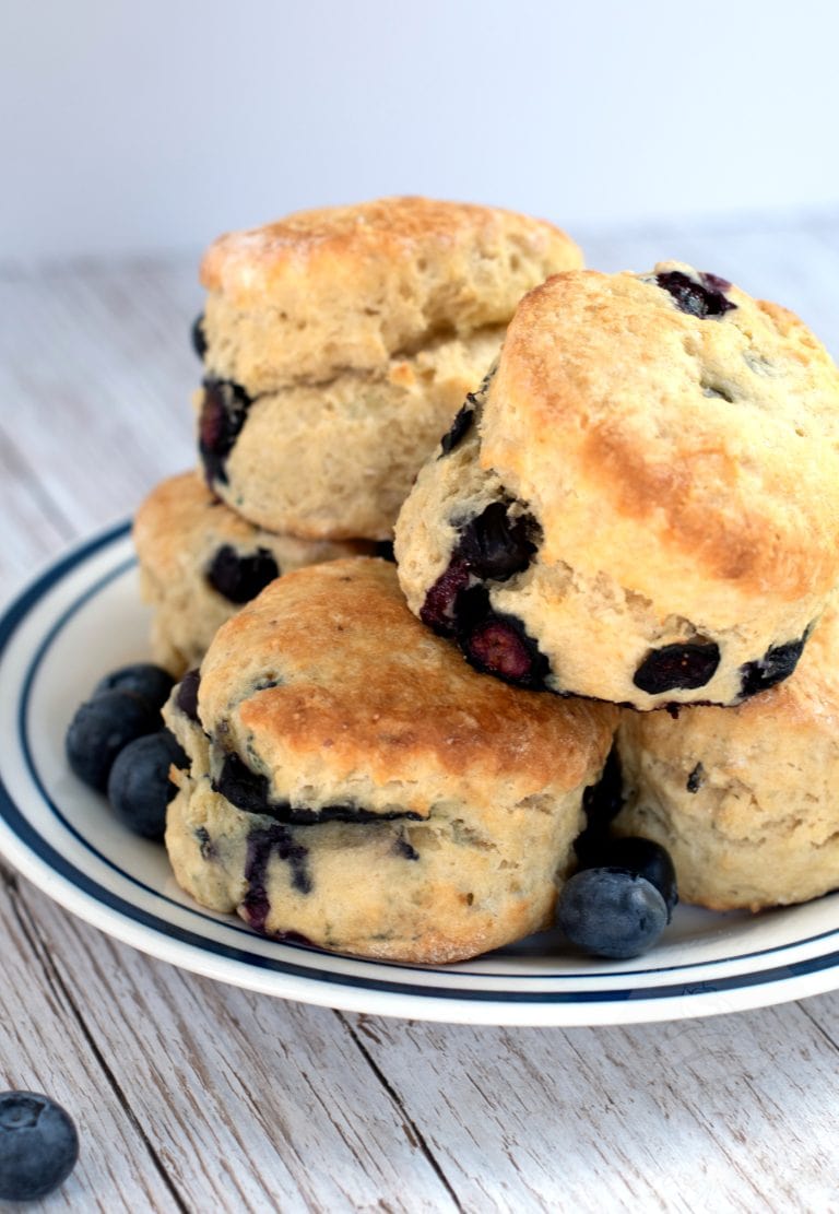 Blueberry Scones recipe from Baking with Granny. Traditional British scones, with a fruity twist.